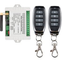 Smart Multiple DC 12v 24V 36V 10A 433MHz 4 Channel Wireless Relay RF Remote Control Switch Receiver +4 CH Metal Transmitter