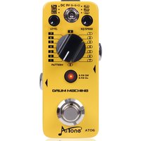 JOYO AITONE Series AT-06 Drum Machine Pedal 8 Real-Sampled Grooves 6 Music Genres Dual EQ Presets Electric Guitar Effects Pedal