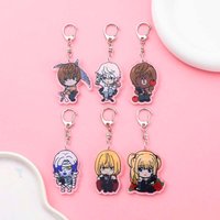 1/9Pcs Anime Figures Death Note Acrylic Car Keychain Cute Backpack Pendant Funny Bag Charms Accessories Decoration Holiday Gifts