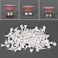 20pcs Ceramic Refractory Support Movable Nail High Temperature Resistant Material Nail Cone Pad Kiln Firing Pottery Tools