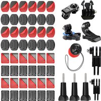 For GoPro Accessories Adhesive Mounts Curved Flat Sticker Sticky Pads Helmet For Go Pro Insta 360 X5 X4 DJI Osmo Action 5 Camera