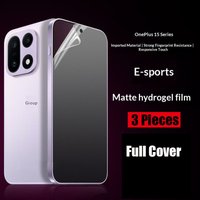 3PCS Front Matte Hydrogel Film for OnePlus 15 Soft TPU Film for OnePlus 15 1+15 Full Cover Screen Protector Not Glass