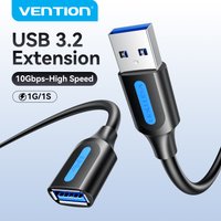 Vention 10Gbps USB Extension Cable USB 3.0 3.2 Data Cord for SSD Xbox PC USB drive High Speed Male to Female USB extender Cable