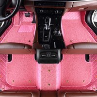 Women's Pink Car Floor Mats For Audi A4 B8 Avant B5 B6 B7 B9 A1 A2 A3 Sportback A5 Sportback A6 A6L A7 A8 Custom Accessories