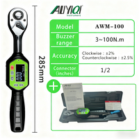 AliExpress Aliyiqi AWM-10,30,60 100 135 N.M 1/4 3/8 1/2 In.ch Screen Regular Display Mini Digital Torque Wrench Bicycle Repair Hand Tools