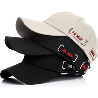 Korean Fashion THE MOST Letter Embroidered Baseball Cap Soft Fabric Adjustable Sun Hat for All Seasons