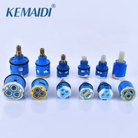 KEMAIDI Bathroom Ceramic Faucet Valve Short Leg Replacement Faucet Cartridge Single Handle Kitchen Basin Shower Faucet Parts