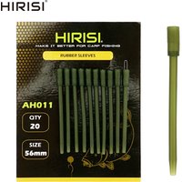 Hirisi 20pcs Carp Fishing Anti Tangle Sleeves Connect with Hook for Carp Fishing Terminal Tackle Fishing Accessories AH011