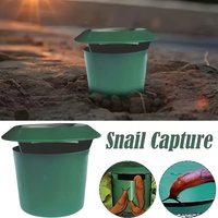 1-5Pcs round Reusable Snail Slug Traps, Durable Plastic with Lid, Garden Pest Catcher for Yard Farm Vegetable Beds