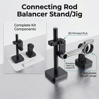 Kit de support/équilibrage pour bielle en PLA imprimé en 3D noir