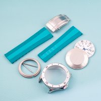 200m Dive NH35 Case Strap Dial Hands Watch Case Stainless Steel Sapphire Crystal Case fit NH35 NH36 Movement