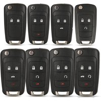 jingyuqin 2/3/4/5 Buttons Flip Replacement Remote Car Key Shell Case For Chevrolet Cruze Epica Lova Camaro Impala Fit Opel Buick