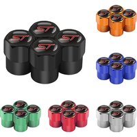 4PCS Metal Car Badges Wheel Tire Valve Caps Covers Auto Accessories For Ford Focus ST mk2 mk3 Fiesta mk7 Ranger Mondeo Mustang