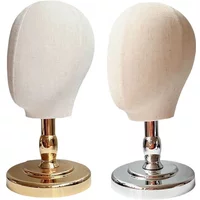Tête de mannequin de 21 pouces, support de présentation portable pour perruques et chapeaux, idéal pour la coiffure à domicile ou en salon.
