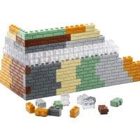 MARUMINE 200PCS MOC Building Blocks Accessories 1x2 Classic Bricks Wall Cube Compatible with 98283 City Street View House Parts