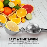 Manual Lemon Squeezer Zinc Alloy Citrus Press Heavy Duty Fruit Juicer for Orange Lime Hand Press Juicing Tool Kitchen Gadget