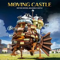 Anime Moving Castle Building Blocks Set, Howls Castle Bulding DIY Model Collectible Toys Birthday Gift for Fans Kids (1513 Pcs)