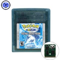 GBC Game Cartridge Pokemon Polished Crystal 3.1.1 Video Game Console Card Battery High Quality with RTC