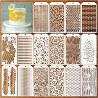 16Pcs Geometric & Floral Stencil Set - Washable, Reusable Art Templates for DIY Crafts, Fabric, Glass, Tile, Wall Decor & More