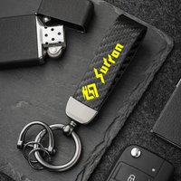 Carbon Fiber Style Car Keychain Microfiber Leather Key Chain for Sur Ron Surron 48T 52T 54T 58T 64T Light Bee X S Lightbee