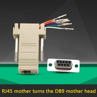 High Quality DB9 Female to RJ45 Female DB9 to RJ45 Adapter Connector rs232 modular cab-9as-fdte to rj45 db9 for Computer