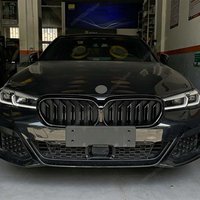 For BMW 5 Series G30 G31 F90(M5) LCI 2020-2023 Glossy Black M Style Kidney Grille Front Bumper Auto Decor Grill Body Kits Tuning image 4