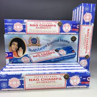 12Boxes Satya Origin100% 15g Hand-Rolled Incense Sticks, SANDAL WOOD,MONEY MATRIX,NAGCHAMPA Multiple Flavors for Yoga Meditation