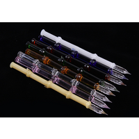 Bamboo Glass Dip Pen Art Color Ink Dip Glass Pen Signature Pen