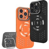 Cooling Heat Dissipation Magnetic Case for Magsafe for iPhone 16 14 15 13 12 11 Pro Max Mesh Breathable Grid Matte Hard PC Cover