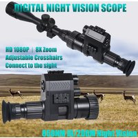Digital Night Vision Riflescopes HD 1080P Clip On Night Vision Monocular 850nm IR 8X Zoom For Hunting Camping Megaorei NK007S