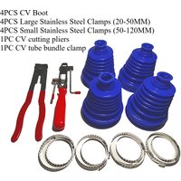 Car Silicone Constant Speed Dust Cover Replacement CV Boot Universal Ball Round Clamp Track Connector Kit CV Boot Kit