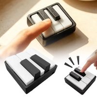Piano Keyboard Clicker Fidget Toy 3D Printed Stress Relief Figurine Desktop Decompression Gadget for Office Gift