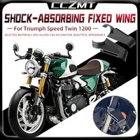 For Triumph Speed Twin 1200 2026 Front Shock Absorber Fixed Wing Modification Competitive Spoiler Side Wing Deflector Accessorie