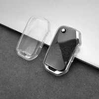 Soft TPU Shell Fob Holder for KIA 2018-2019 Sportage R Stinger GT Sorento Ceed CD Cerato Forte Folding Car Key Case Cover