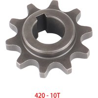 AliExpress LeSiRacing 10 Teeth 420 16mm/17mm Chain Front Engine Sprocket with Cotter Open Pin for Coleman CT200 Trail 200 Mini Bike KT196 Go Kart
