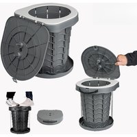 Outdoor Toilet Washable Camping Mobile Toilet Car Emergency Toilet Portable Folding Stool