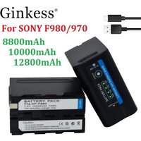 Batery NP-F980 NP-F970 For Sony CCD-TRV35 TRV940 CCD-RV100 DCR-TR7Series 8800/10000/12800mAh NP F970 NP F980 Camera Battery
