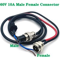 AliExpress LAJQTAO 3Pin Electric Bicycle Charging Head Lithium Battery Output Line Male and Female Base Charger Plug Socket E-bike Lithium 60V 10A