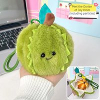 Creative Peelable Orange Plush Toy Cute Fruit Doll Keychain Stress Relief Fidget Toy Backpack Charm Birthday Gift for Kids Girl