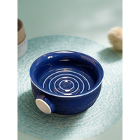 Wide mouth shaving soap, foam making bowl, soft bristled brush, foaming spiral ceramic shaving bowl