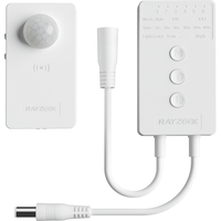 Wireless Motion Sensor Controller Kit-No Wiring Mini PIR Sensor Switch 12/24VDC RF Wireless Control Led Strip Lights