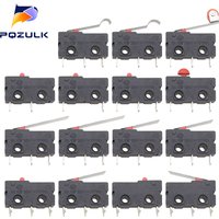 5PCS Mini Micro Limit Switch NO NC 3P Terminals SPDT 5A 125V 250V Roller Arc lever Snap Action Push Micro switches