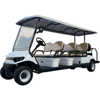 Electric Golf Cart Off-Road Vehicle Suitable For Various Terrains Cargo Cart With Off-Road Tires Rear Cargo Box Upholstered Seat