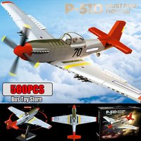 P-51D Mustang Fighter Classic Model Series Assembly Toy Set Assemble Building Blocks City Construction Bricks Toys Gift