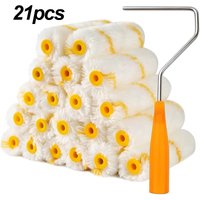 21pcs Premium Paint Roller Kit with 4 Inch Rollers and Covers for Professional Wall Finish Commercial Use Hotel Restaurant