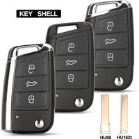 jingyuqin 3BTN MQB Remote Key Shell Cover For VW Golf 5 7 Sportsvan GTI MK7 For Skoda Octavia A7 For Seat HU66/HU162t Blade
