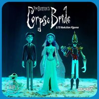 【In Stock】Super7 Corpse Bride ReAction Figure - 3.75 Inch Collectible Movie Cartoon Toy Ideal for Halloween Or Birthday Gifts