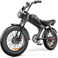 AliExpress NONE EMOKO C93 2000W Dual Motor(Marked 250W) Electric Bike 48V23AH Battery Hydraulic Brake Electric Bicycle 20in Fat Tire City E-bike