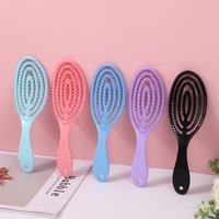 Hair Massage Comb Bristle Plastic Hairbrush Curly Detangle Hollow Hair Brush for Salon Hairdressing Tools