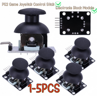 1-5PCS Higher Quality PS2 Joystick Control Lever Sensor For Arduino Dual-axis XY Joystick Module KY-023 Rated 4.9 /5 5V Adjustab